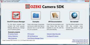 Screenshot about Ozeki Camera SDK.