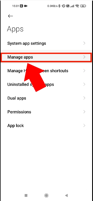 menage apps options