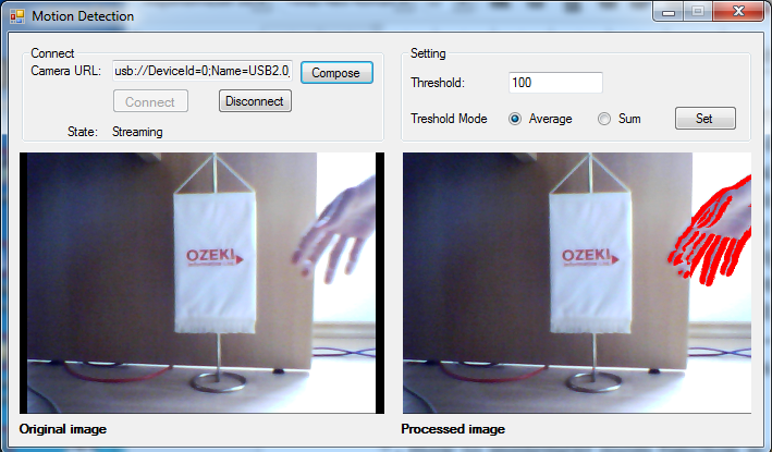 gui of an application for barcode scanning/qr code detecting from the video stream of a usb camera in c#